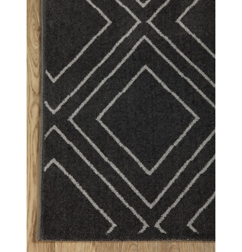 Ковер Ambiance 81223 Anthracite-Silver из полиэстера 