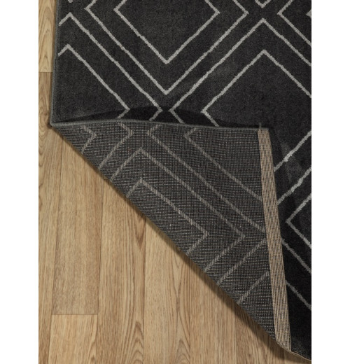 Ковер Ambiance 81223 Anthracite-Silver из полиэстера 