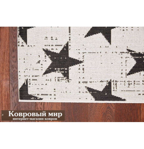 Ковер черно-белый Essenza 48648 960 