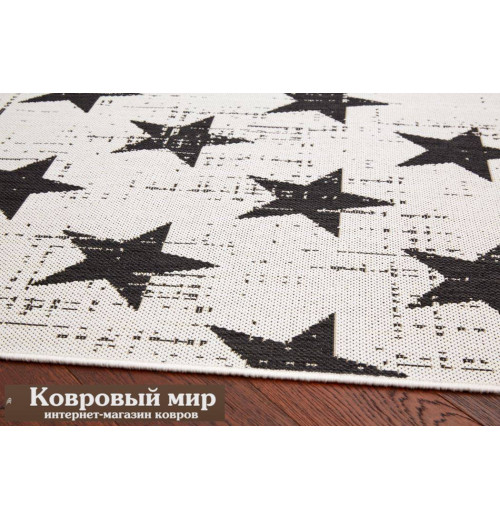 Ковер черно-белый Essenza 48648 960 