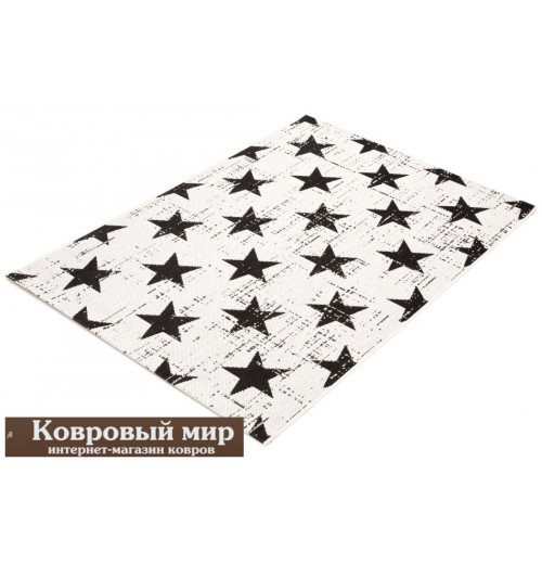 Ковер черно-белый Essenza 48648 960 