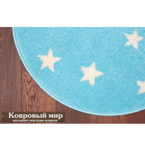 Ковер Funky Top Round Starf blue 