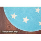 Ковер Funky Top Round Starf blue 