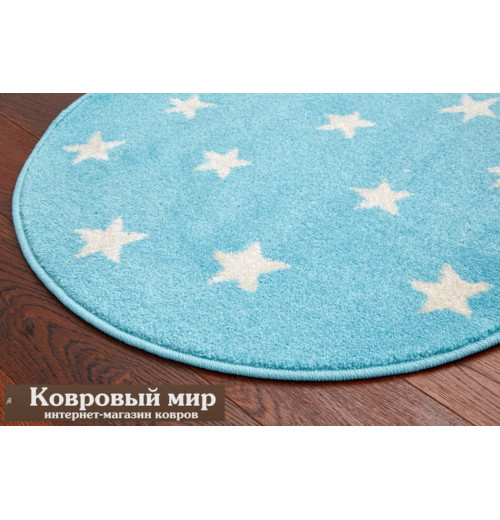 Ковер Funky Top Round Starf blue 