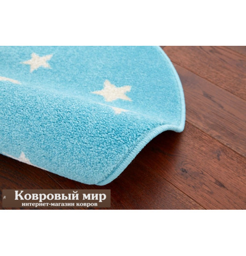 Ковер Funky Top Round Starf blue 