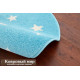Ковер Funky Top Round Starf blue 
