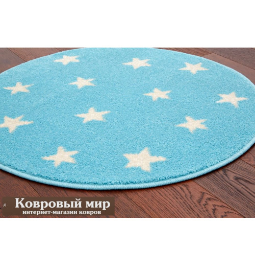 Ковер Funky Top Round Starf blue 
