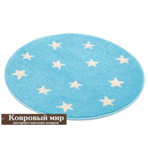 Ковер Funky Top Round Starf blue 