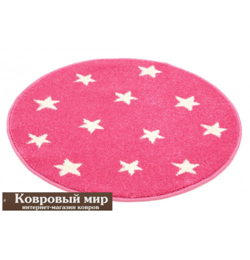 Ковер Round Starf, розовый детский, машинной работы 