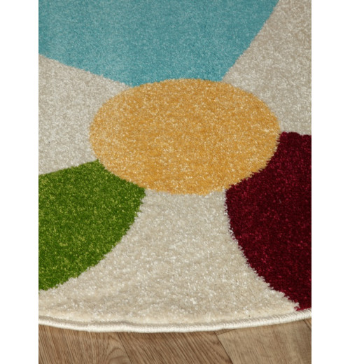 Ковер Funky Top Round Pil cream 
