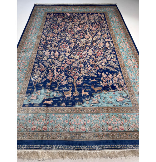 Ковер BUKHARA 5687 NAVY BLUE MAVY BLUE, шелк 