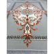 Ковер ASHRAFI LUX 1502 SILVER/PINK 
