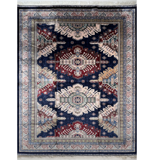 Ковер BUKHARA 5636 DARK BLUE CREAM, шелк 