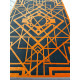 Ковер ELEGANT VIP 2809 COAL GRAY/ORANGE 