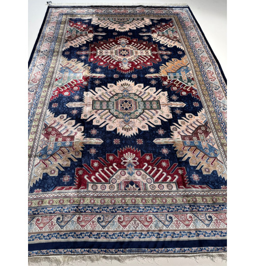 Ковер BUKHARA 5636 DARK BLUE CREAM, шелк 