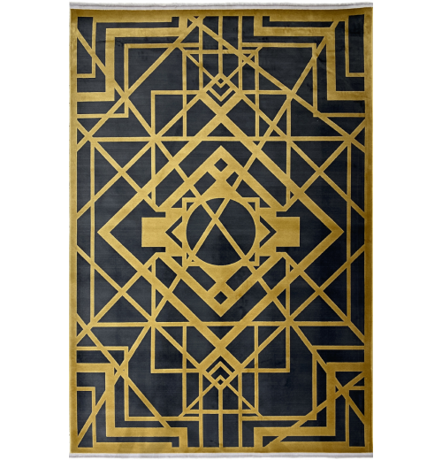 Ковер ELEGANT VIP 2809 COAL GRAY GOLDEN 