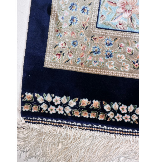 Ковер BUKHARA 5438 DARK BLUE, шелковый MAVY BLUE, шелк 