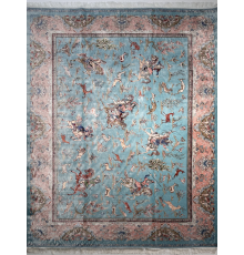 Ковер BUKHARA 5678 NAVY BLUE PINK, шелк