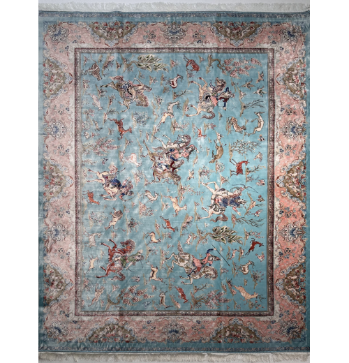 Ковер BUKHARA 5678 NAVY BLUE PINK, шелк 