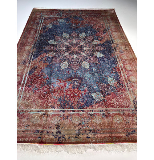 Ковер BUKHARA 5421 MAVY, шелковый BLUE BEIGE, шелк 