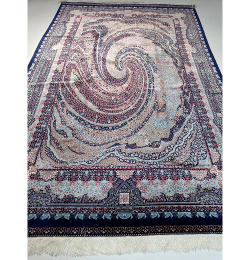 Ковер BUKHARA 5543 DARK BLUE, шелковый DARK BLUE, шелк 