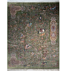Ковер BUKHARA 5570 GREEN GREEN, шелк