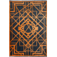 Ковер ELEGANT VIP 2809 COAL GRAY/ORANGE 