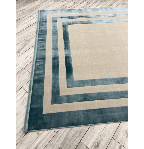 Ковер MONACO 1863 SILVER GRAY/MAVY BLUE 