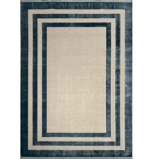 Ковер MONACO 1863 SILVER GRAY/MAVY BLUE 
