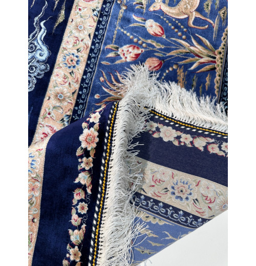 Ковер BUKHARA 5451 DARK BLUE, шелковый NAVY BLUE шелк 