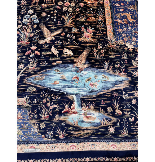 Ковер BUKHARA 5451 DARK BLUE, шелковый NAVY BLUE шелк 