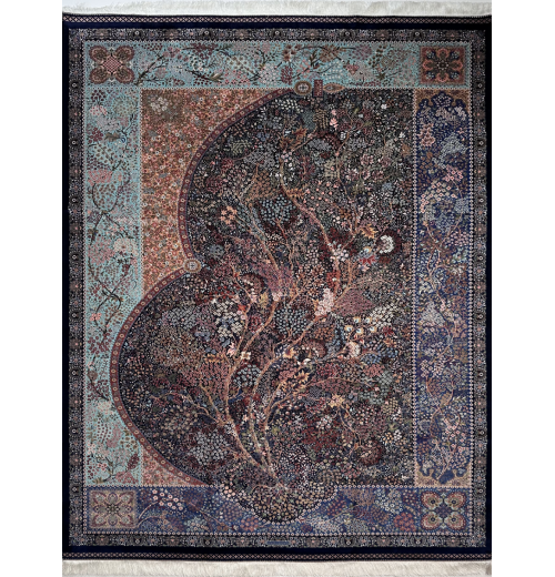 Ковер BUKHARA 5819 DARK BLUE MAVY BLUE, шелк 