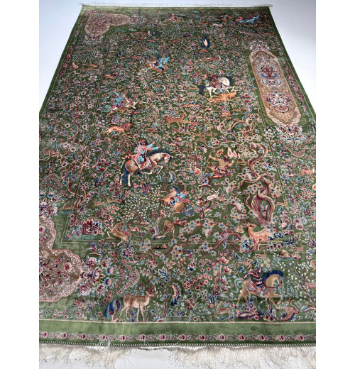 Ковер BUKHARA 5570 GREEN GREEN, шелк 