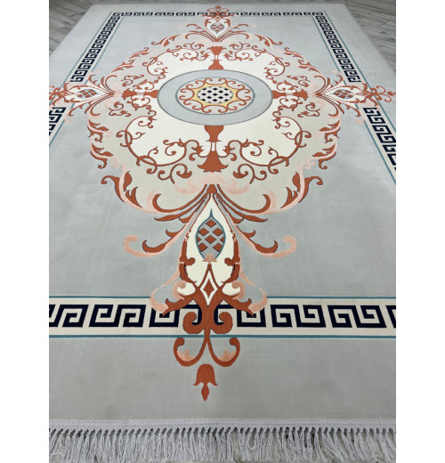 Ковер ASHRAFI LUX 1502 SILVER/PINK 