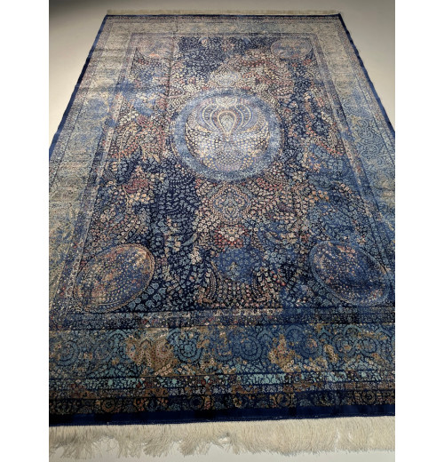 Ковер BUKHARA 5423 DARK BLUE, шелковый MAVY BLUE, шелк 