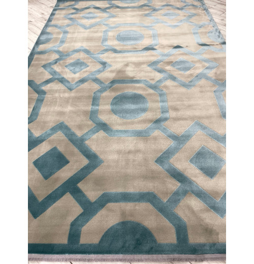 Ковер ELEGANT VIP 2817 SILVER GRAY/MAVY BLUE 