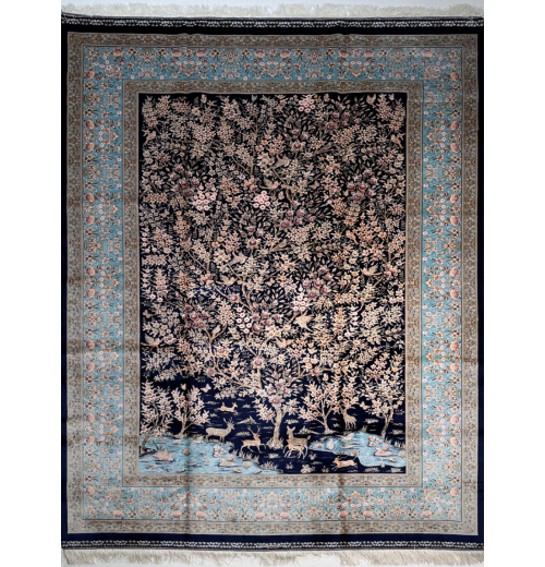 Ковер BUKHARA 5438 DARK BLUE, шелковый MAVY BLUE, шелк 