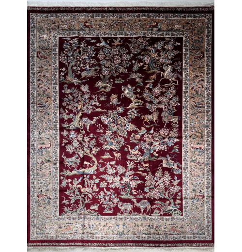 Ковер BUKHARA 5675 BURGANDY RED GOLDEN, шелк 