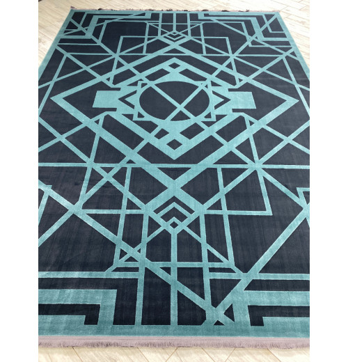 Ковер ELEGANT VIP 2809 COAL GRAY/MAVY BLUE 
