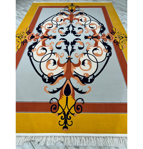 Ковер ASHRAFI LUX 1504 SILVER/PINK 