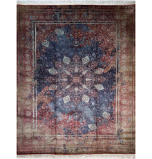 Ковер BUKHARA 5421 MAVY, шелковый BLUE BEIGE, шелк