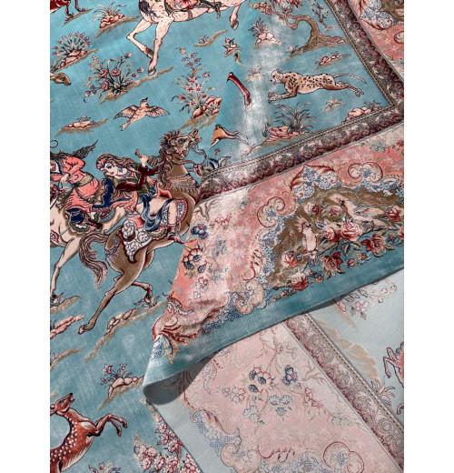 Ковер BUKHARA 5678 NAVY BLUE PINK, шелк 