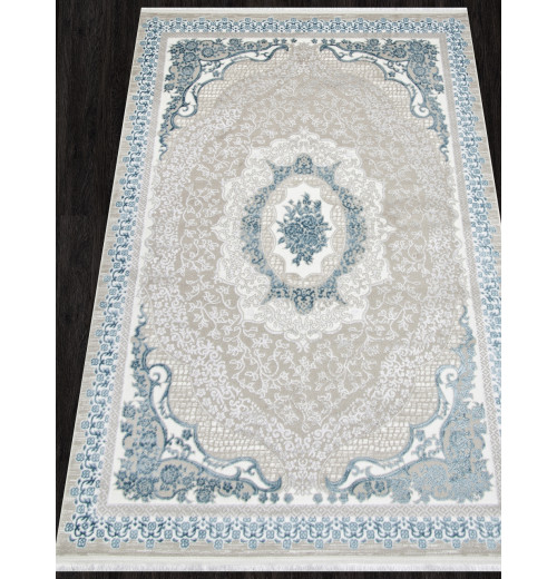Ковер ALFANI Q010A BLUE FDY / CREAM SHRINK Прямоугольник 