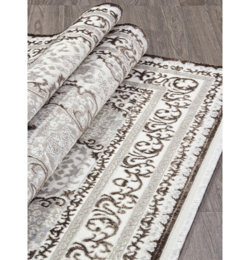 Ковер ALFANI Q011A BROWN FDY/CREAM SHRINK Прямоугольник 
