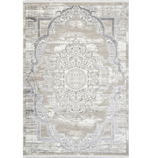 Ковер ALFANI Q018A GREY FDY / CREAM SHRINK Прямоугольник 