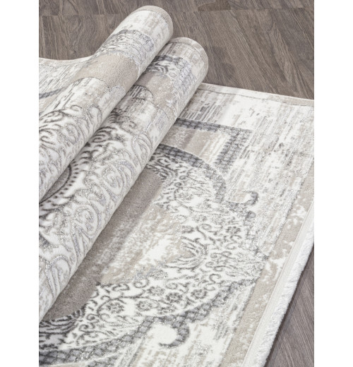 Ковер ALFANI Q018A GREY FDY / CREAM SHRINK Прямоугольник 