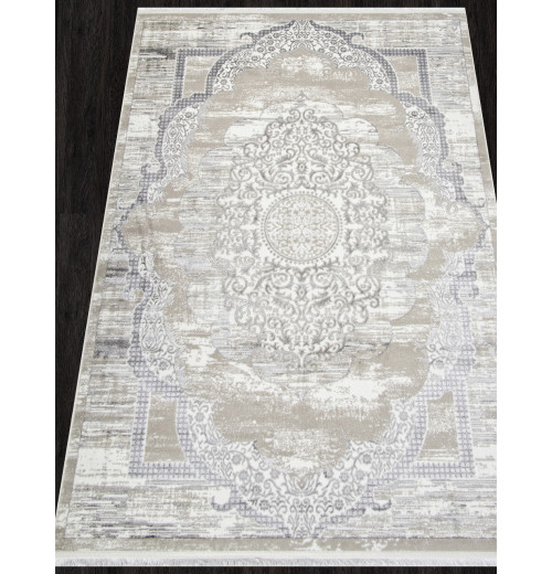 Ковер ALFANI Q018A GREY FDY / CREAM SHRINK Прямоугольник 