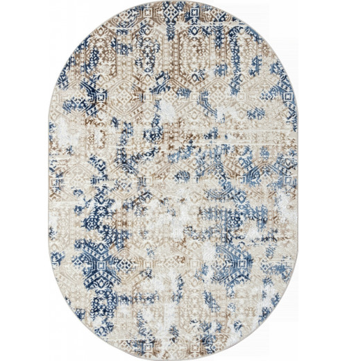 Ковер ANTEP O1699 630 CREAM / BLUE Овал 