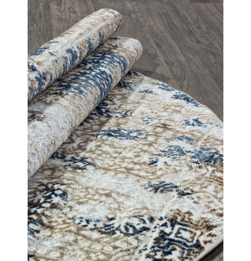 Ковер ANTEP O1699 630 CREAM / BLUE Овал 
