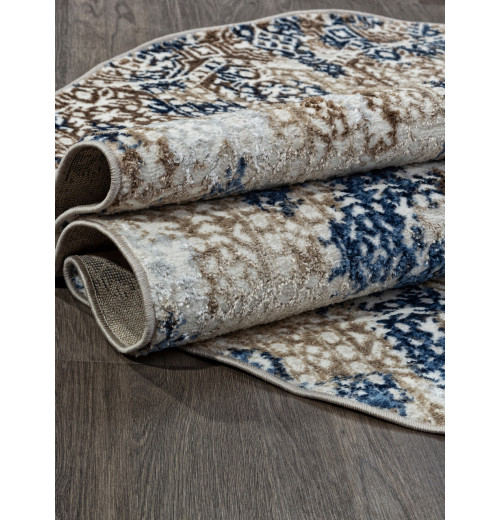Ковер ANTEP O1699 630 CREAM / BLUE Овал 